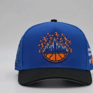 Knicks Inspired Champs Celebration Blue Snapback Hat
